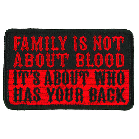 Hot Leathers 4" Blood Family Patch