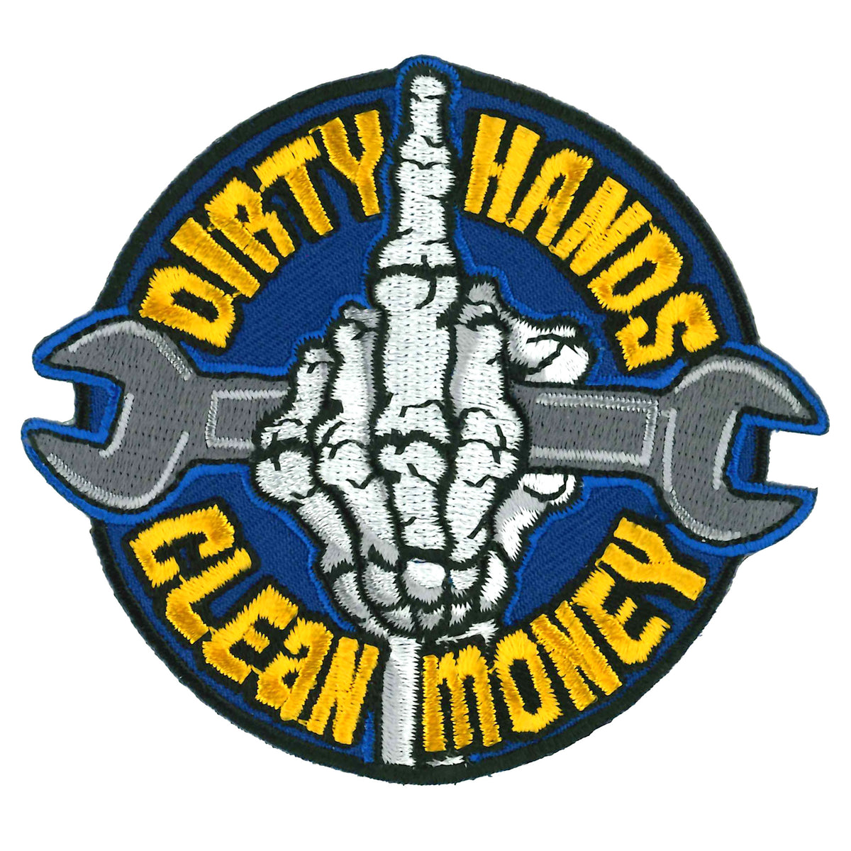 Hot Leathers Dirty Hands Clean Money 4" Patch