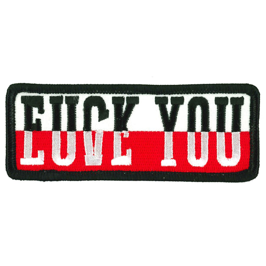 Hot Leathers Fuck Love You 4" Patch