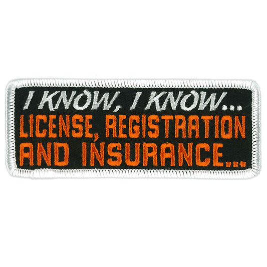 Hot Leathers 4" I Know I Know Patch