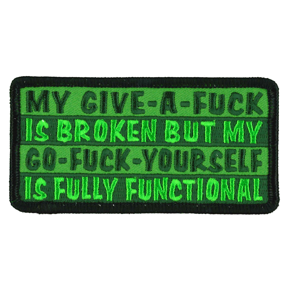 Hot Leathers My Give a Fuck 4" Patch