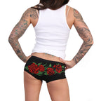 Hot Leathers Wild Roses Boy Shorts