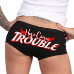 Hot Leathers Here Comes Trouble Boy Shorts