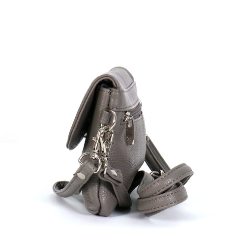 Hot Leathers Gray Small Magnet Closure Purse