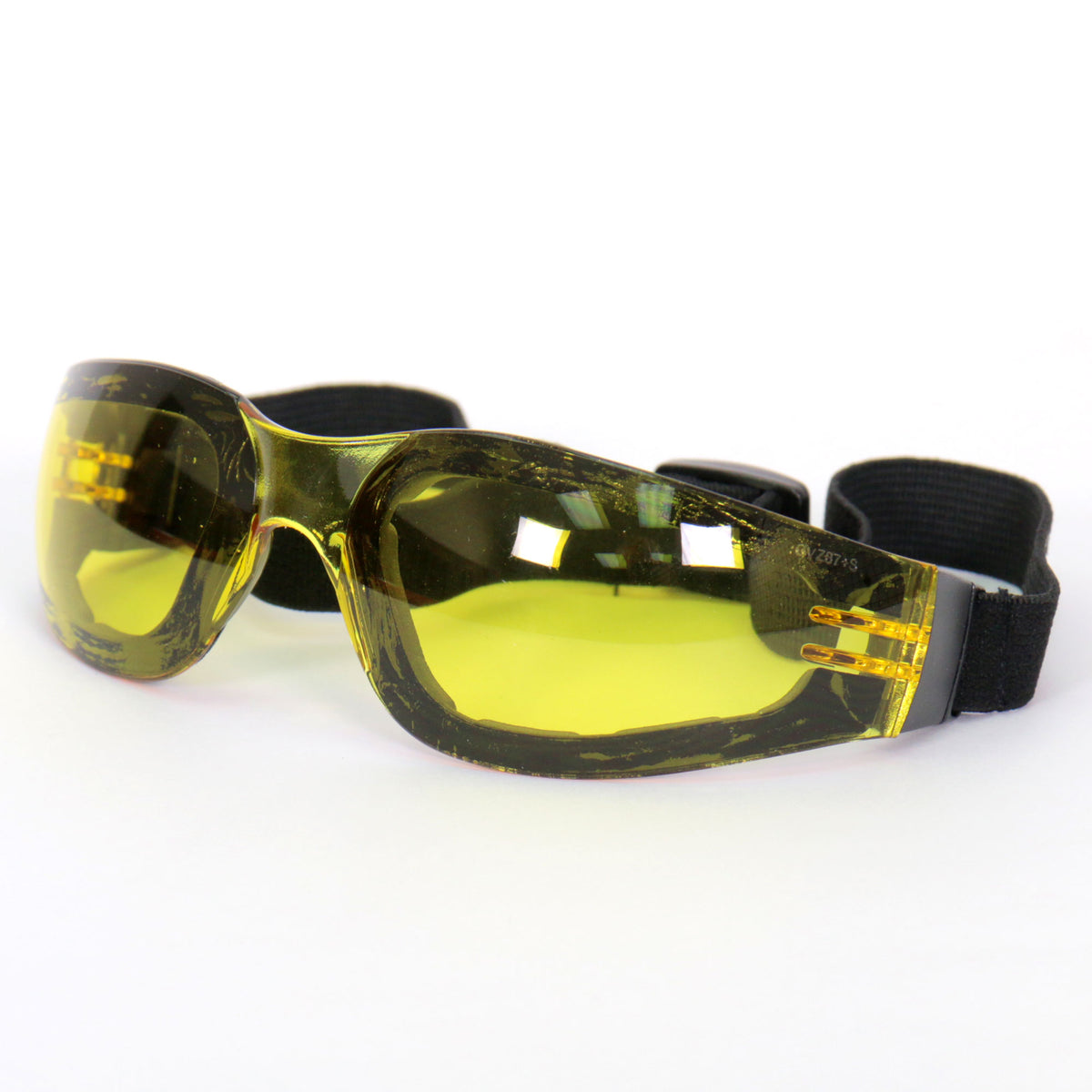 Hot Leathers Safety Sunglasses Goggles with Yellow Lenses