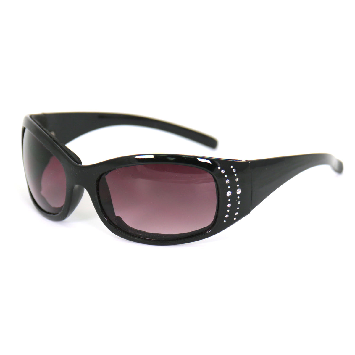 Hot Leathers Bling Sunglasses with Foam Padding and Smoke Lenses