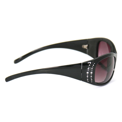 Hot Leathers Bling Sunglasses with Foam Padding and Smoke Lenses