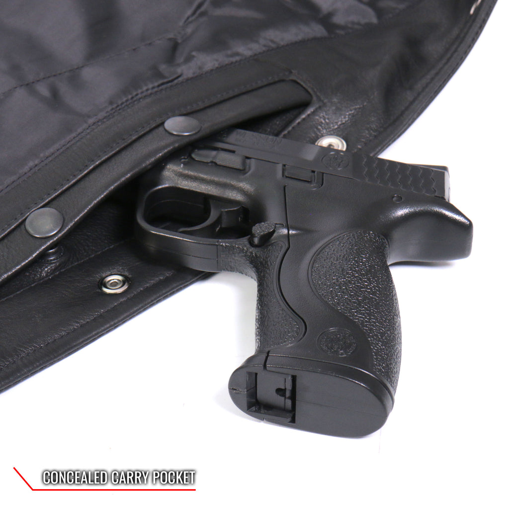 Hot Leathers VSL1017 Ladies 'Sugar Skull' Lined Black Leather Motorcycle Biker Vest