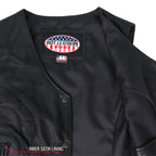 Hot Leathers VSL5002 USA Made Ladies Leather Motorcycle Biker Vest with Side Lace