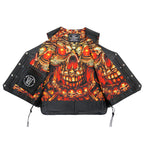 Hot Leathers VSM1061 Men's Black 'Skulls Make Skulls' Motorcycle style Conceal and Carry Side Lace Leather Biker Vest