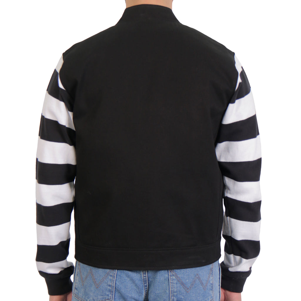 VEST M DENIM STRIPED SLEEVE CC