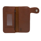 Hot Leathers WLA3002 Brown Buffalo Nickel Snap Bi-Fold Wallet with Chain