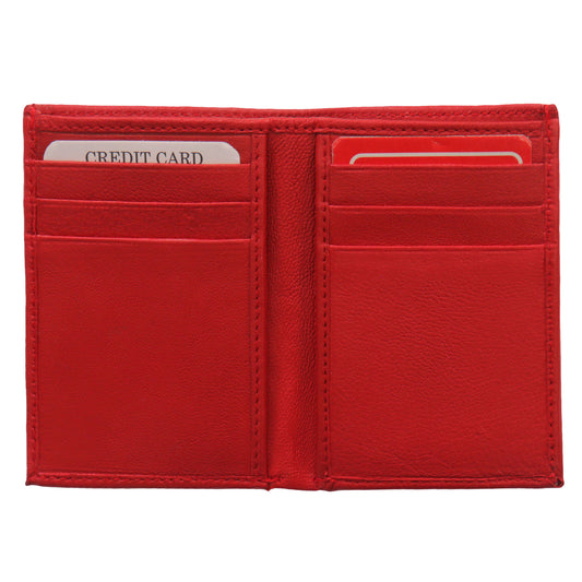 Hot Leathers Red Credit Card Holding Wallet