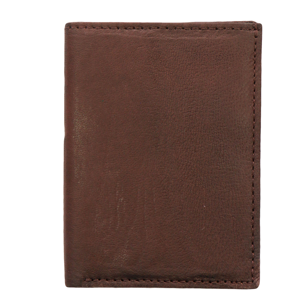 Hot Leathers Brown Credit Card Holding Wallet