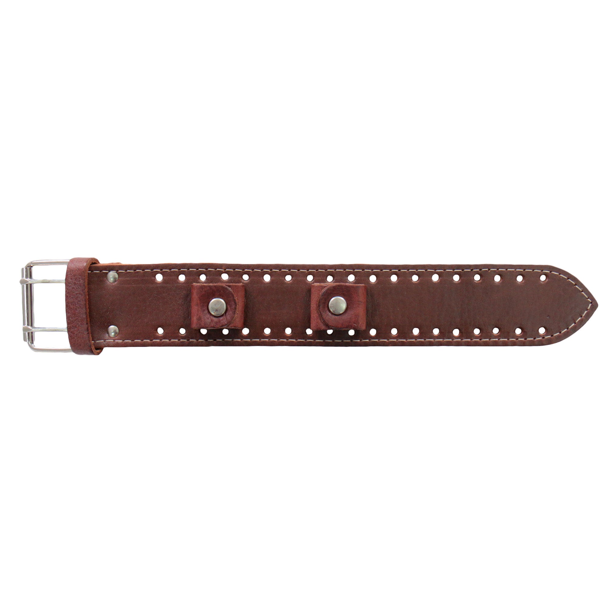 Hot Leathers 1.5 " Brown with Contrast Stitch Watch Band