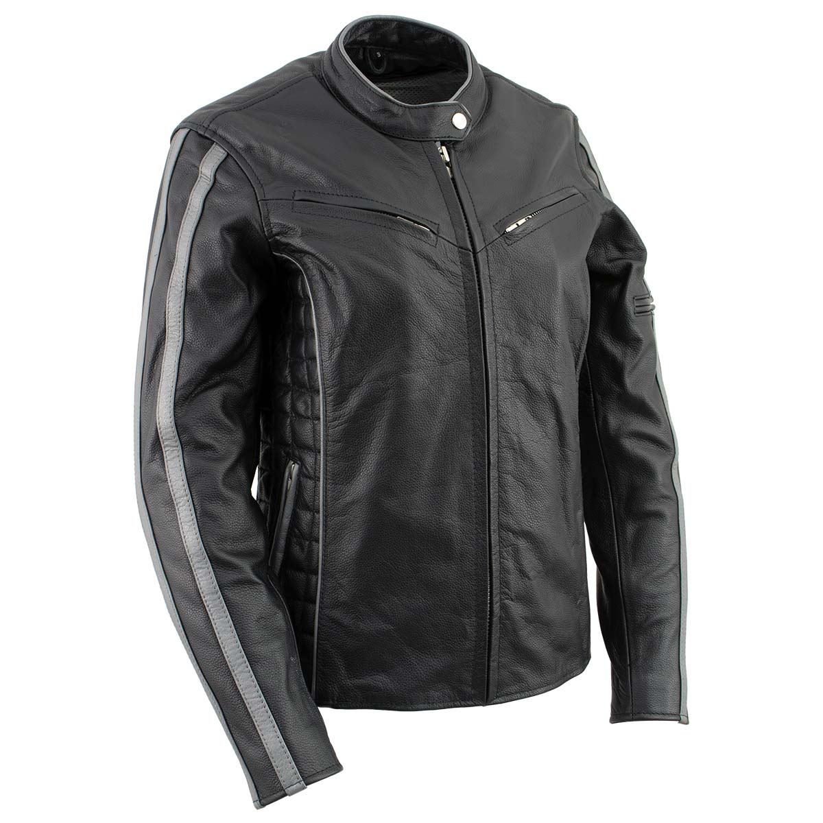 Black Rivet Red leather biker jacket printed lining, Distressed M