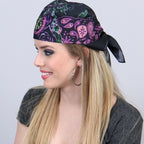 Hot Leathers BAB1048 Paisley Skull Bandana