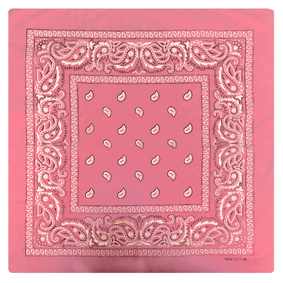 Hot Leathers BAP1007 Classic Hot Pink Paisley Bandana