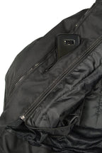 M Boss Motorcycle Apparel BOS11705 Men's Black Mesh and Nylon Racer Jacket with Armor