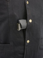 M Boss Motorcycle Apparel BOS13003 Men's Blue Denim Snap Front Side Lace Vest with Quick Draw Pocket