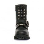 Hot Leathers BTL1001 Ladies 7-inch-Tall Logger Leather Boots with Buckle