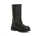 Hot Leathers Men's Black 11-inch Round Toe Engineer Leather Boots BTM1002