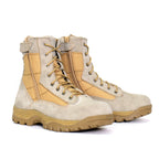 Hot Leathers Mens Military Desert Tan Side Zip Boot BTM1013