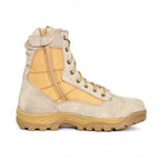 Hot Leathers Mens Military Desert Tan Side Zip Boot BTM1013