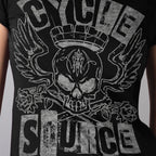 Official Cycle Source CSL1013 Ransom Ladies Black T-Shirt