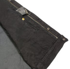 Club Vest CV3004LT Men's Blue Denim Collarless Vest with Concealed Snaps and Hidden Zipper