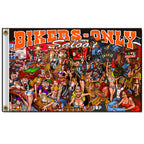 Hot Leathers FGA1027 Bar Scene Biker Flag