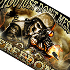 Hot Leathers FGA1046 Skull Soldier Flag