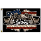 Hot Leathers FGA1065 Freedom Eagle Flag