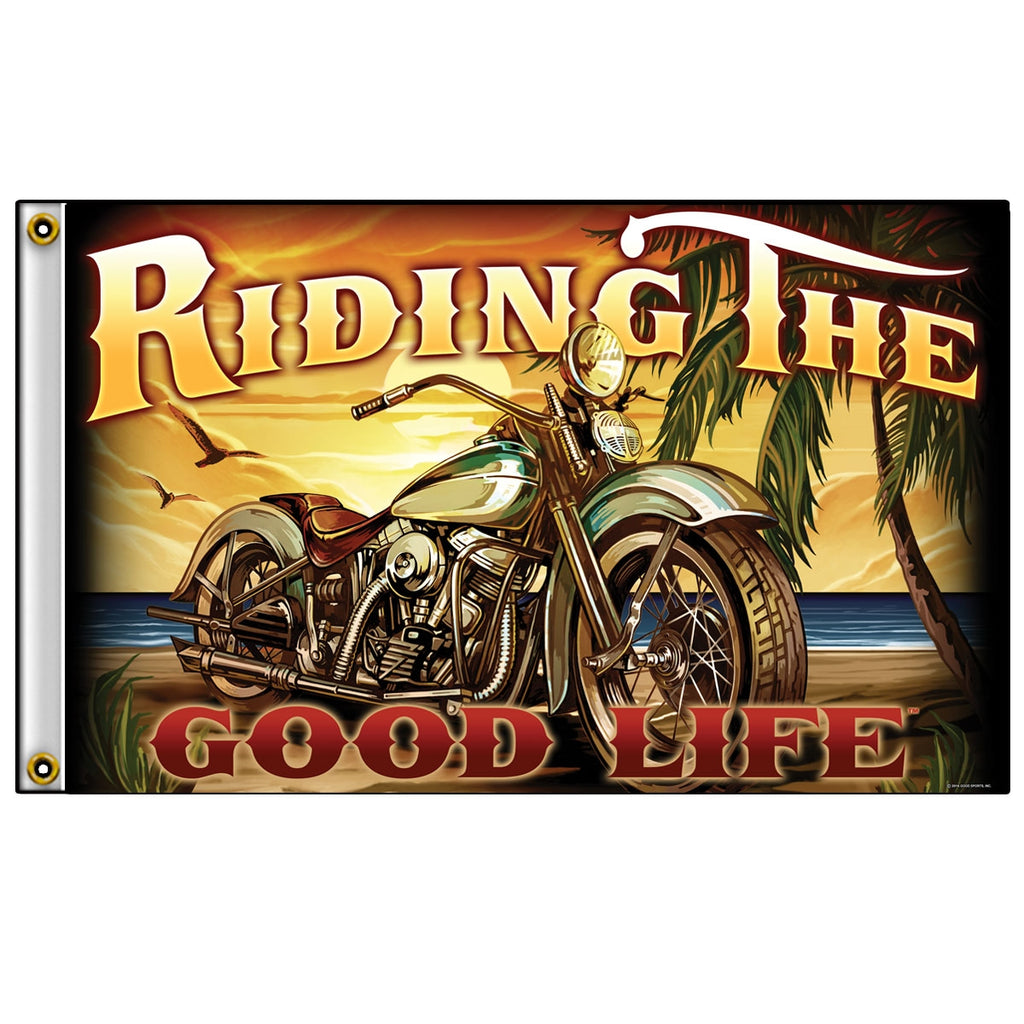 Hot Leathers FGA1070 Riding the Good Life Flag