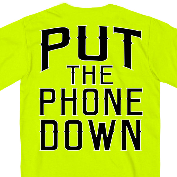 Hot Leathers Put The Phone Down Patch - Multicolor 3x4 Inch Embroidered Iron-On Patch