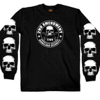 Hot Leathers GMD2158 Mens '2nd Amendment America's Original Homeland Security' Long Sleeve Black T-Shirt