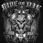 Hot Leathers Men's 'Ride Or Die' Black Cotton Flannel Shirt - Button Front - Riding/Casual/ Work Wear - GMD5015