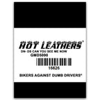 Hot Leathers Mens 'Can You See Me Now A****** Sleeveless  Safety Orange Denim Shirt GMD5090