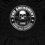 Hot Leathers GMS4200 Men’s ‘2nd Amendment’ Black Hooded Sweatshirt