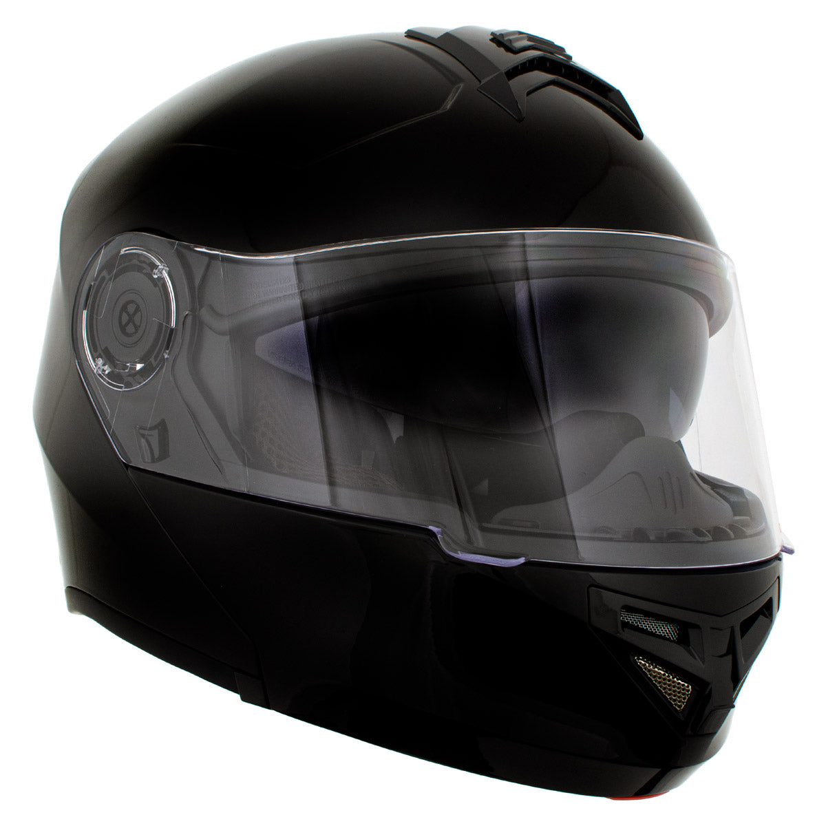 Milwaukee Helmets H520 Titanium and Red Chit-Chat Black Full Face  Motorcycle Helmet w/ Intercom - Built-in Speaker and Microphone for Men /  Women X-Large 