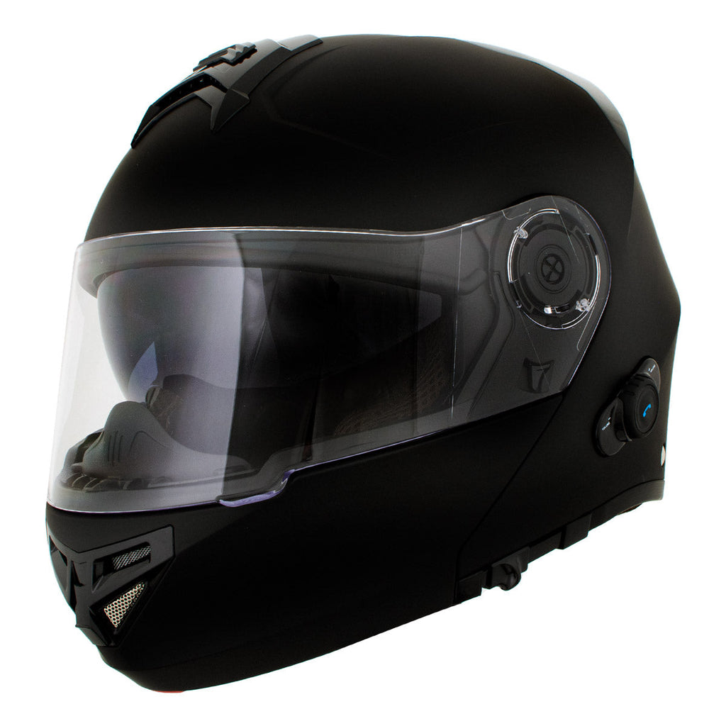 5 bike helmets providence milwaukie Milwaukee Helmets H7005 Flat Black Mayday Modular Full Face Wireless M – Hot Leathers