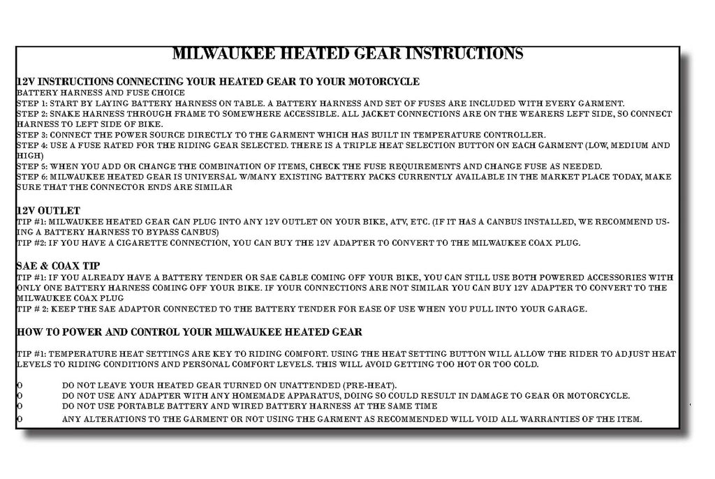 Milwaukee Leather MG7713SET Women's Heated Black Leather Winter Gloves w/ Battery Pack-Wire Harness and i-Touch