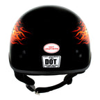Hot Leathers HLD1006 'Black Out Eagle' Motorcycle DOT Skull Cap Helmet