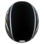 Hot Leathers HLD1023 'V-Twin Eagle' Flat Black Motorcycle DOT Skull Cap Helmet