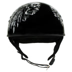 Hot Leathers HLD1032 'Indian Skull' Motorcycle DOT Skull Cap Helmet