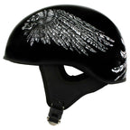 Hot Leathers HLD1032 'Indian Skull' Motorcycle DOT Skull Cap Helmet