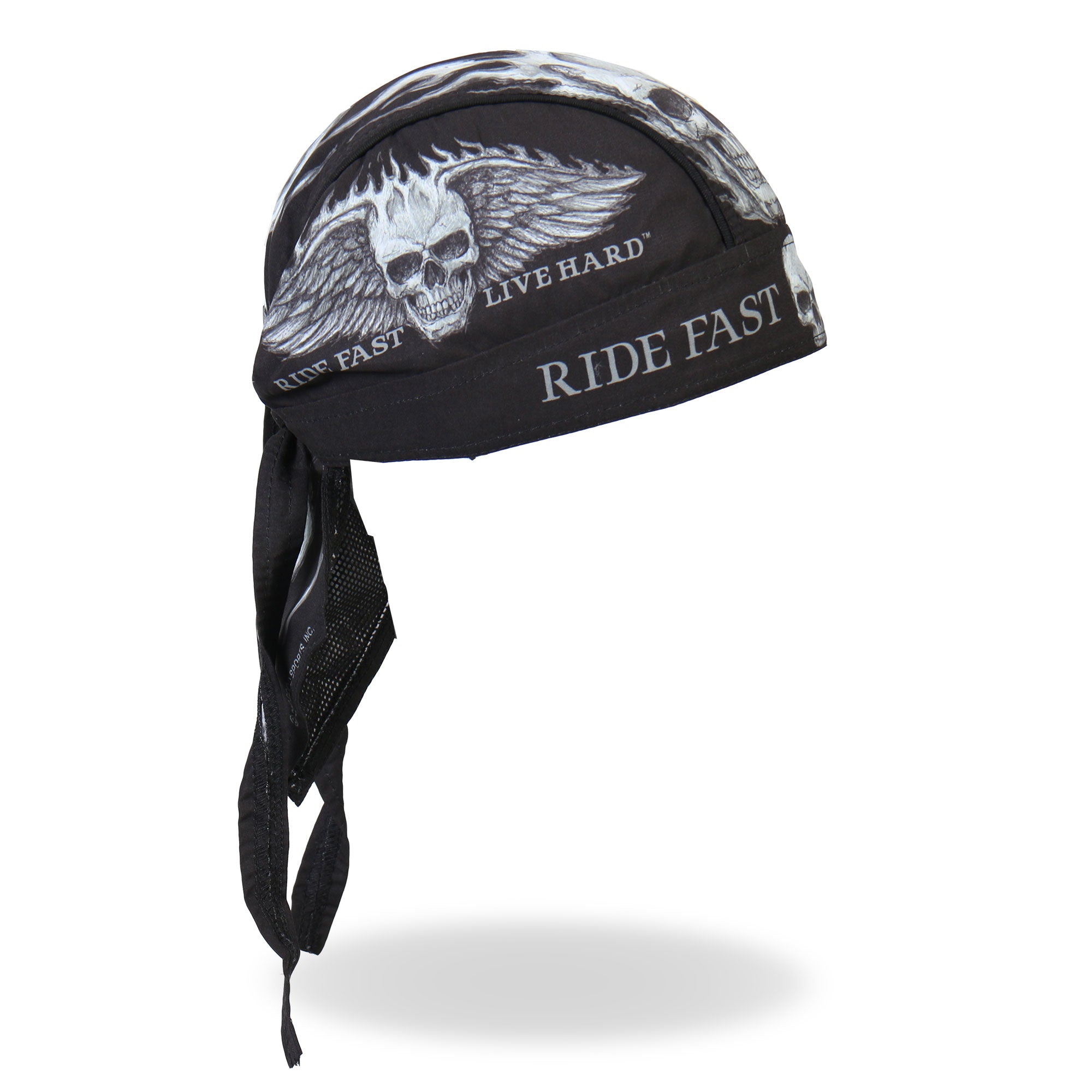Hot Leathers Ride Fast, Live Hard Lightweight Headwrap HWH1062