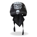 Hot Leathers Ride Fast, Live Hard Lightweight Headwrap HWH1062