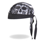 Hot Leathers Skull Flag Lightweight Headwrap HWH1090