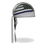 Hot Leathers Thin Line Stars and Stripes Flag Lightweight Head Wrap HWH1097
